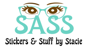 A logo for sass readers and stuff by sass.