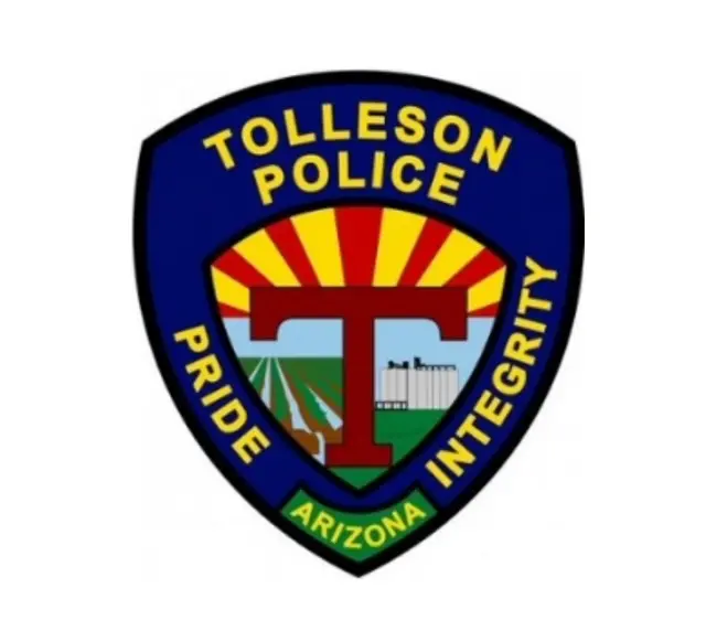 A police patch for the tolleson police department.